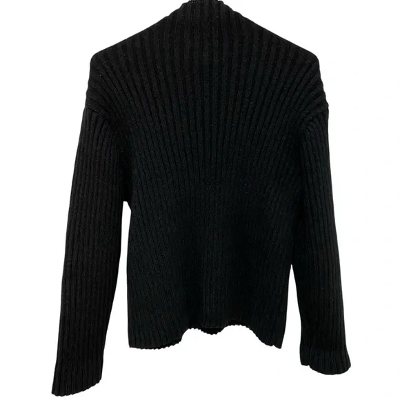 Steve Madden Black Ribbed Turtleneck Sweater - Picture 9 of 17